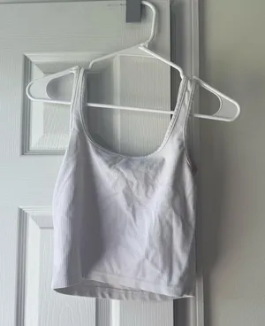 Amazon White work out tank top thumbnail 1