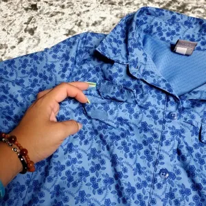 REI Co-op Sahara Blue Floral‎ Shirt thumbnail 6