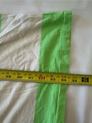 Polo by Ralph Lauren Lime Green & White Striped Midi Dress thumbnail 4