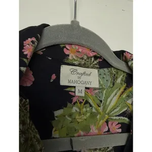 Crafted in Mahogany 100% Cotton Cactus novelty print pajama top thumbnail 2
