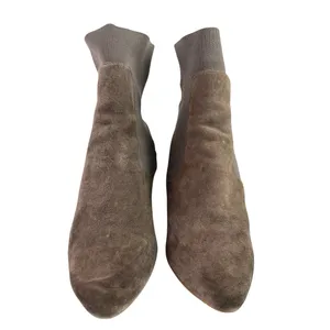 Steve Madden Richter Women's Gray Brown Suede Ankle Sock Booties Boots Size 7.5 thumbnail 2