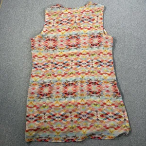Cabi Women's Large Avery Aztec Geometric Sleeveless Blouse Top Sheer Button Up thumbnail 9