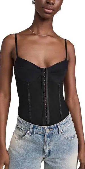 Free People Sleeveless Rhythm Corset And Bodysuit thumbnail 2