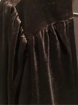 Francesca's Collections Brown Velvet Long Sleeve Wrap Dress thumbnail 4