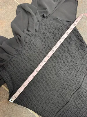 Baltic Born Amalfi Smocked Off Shoulder Long Maxi Mermaid Ruffle Dress Black XL thumbnail 10