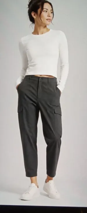lululemon athletica Womens Utilitech Cargo Pocket HR Pants Gray Gorpcore Sz30 thumbnail 1