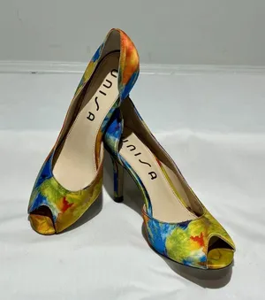 UNISA Colorful Peep-Toe Heels Size 6 thumbnail 1