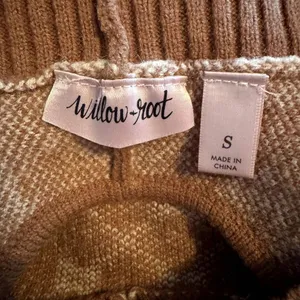 Buckle | Willow & Root Open Back Tie Sweater Brown Print Neutral Size Small BKE thumbnail 9