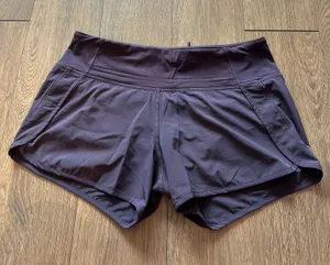 Purple Lululemon Shorts Speed Up 4" thumbnail 1