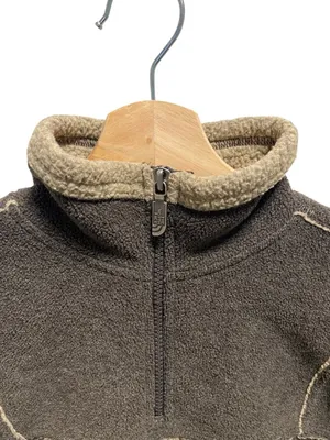 The North Face Vintage Y2K Fleece Quarter Zip Pullover Jacket Brown Size S Cozy thumbnail 9