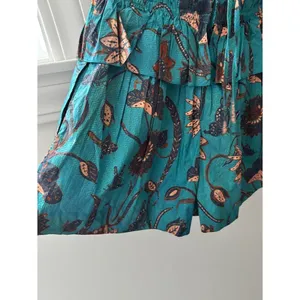 Ulla Johnson Isidro Romper Playsuit 6 Lagoon Teal Floral Print Resort Luxury thumbnail 11