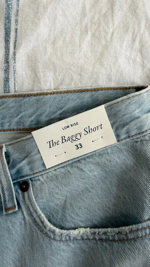 Abercrombie Baggy A-Line Denim Shorts thumbnail 3