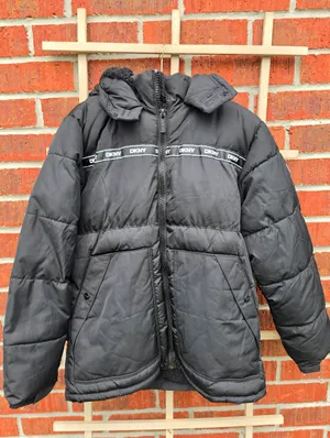 DKNY Puffer Black Sherpa Lined Jacket XL thumbnail 2