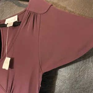 Ann Taylor Plum Color Belted Midi‎ Dress Size 4 thumbnail 4