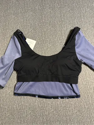 Athleta Exhilarate Velvet Crop Top thumbnail 9