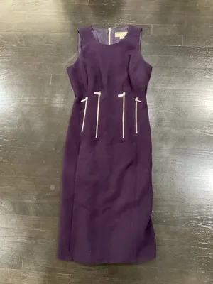 Michael Kors Vertical Zipper Back Sheath‎ Sleeveless Dress thumbnail 8