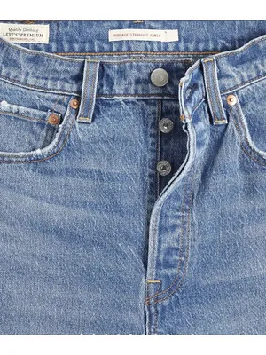 New Levi's 32x27 Premium Ribcage Straight Ankle Women's Jeans Dance Around thumbnail 6