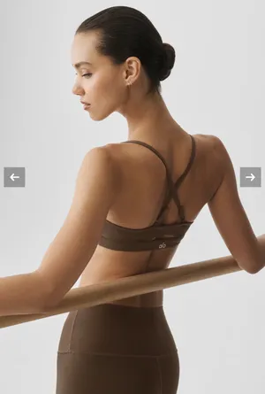 Alo Yoga Airlift Espresso Set Intrigue Bra + High-Waisted Leggings thumbnail 2