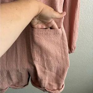 Free People Blush Oversized Cotton Romper XS thumbnail 10