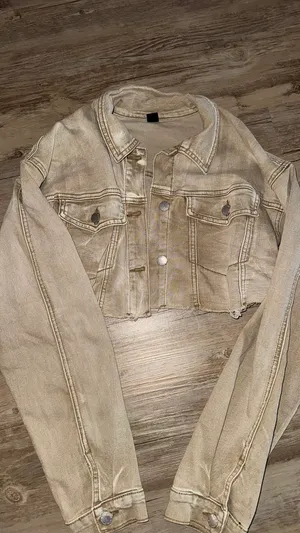 SheIn Matching khaki denim set thumbnail 6