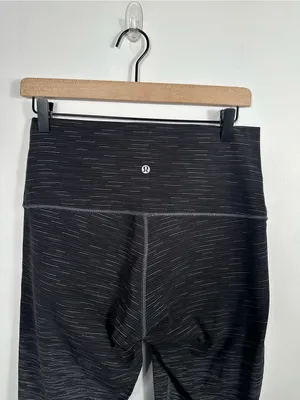 Lululemon Wunder Under Hi Rise Ombre Melange Leggings 12 Black‎ Deep Coal thumbnail 6