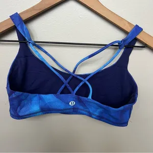 Lululemon Free To Be Tranquil Bra Midnight Tulle Multi Size 6 Sports Bra thumbnail 5