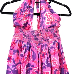 ROCOCO SAND Floral Halter Mini Dress‎ NWT Small thumbnail 5