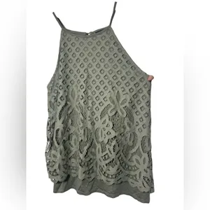 Daytrip Lace High Neck Tank thumbnail 3
