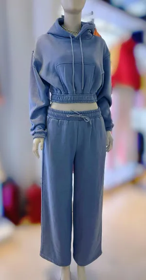 ZARA Long Sleeve Sweatsuit Set With Hoodie Size And Wide Pants Size M thumbnail 6
