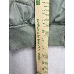 Ann Taylor Weekend Bomber Jacket Womens Medium Sage‎ Green Lightweight thumbnail 10