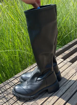 Steve Madden Chunky Heel Lug Boots thumbnail 4