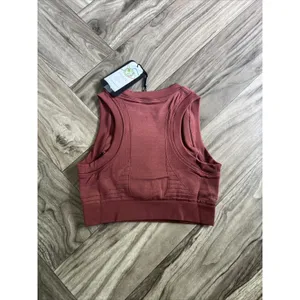 Alphalete Woman’s Ozone Crop Bra - Gingerbread, Size Small thumbnail 7