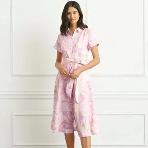 Hill House Lily Dress Pink Candy Kaleidoscopic thumbnail 3