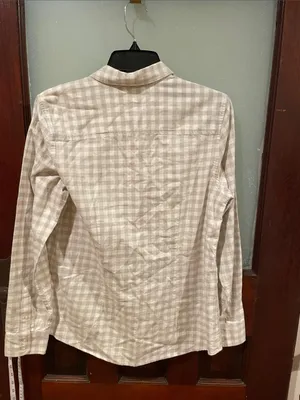 Vineyard Vines  Cream and GrayPlaid Button-Down Shirt thumbnail 3
