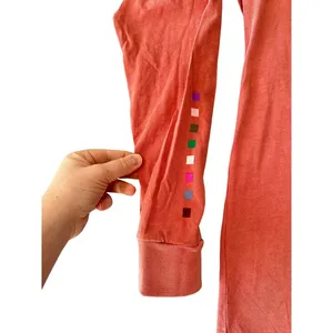 Peloton Everyday Oversized Crewneck Long Sleeve T-Shirt‎ Orange Cotton Small NWT thumbnail 3