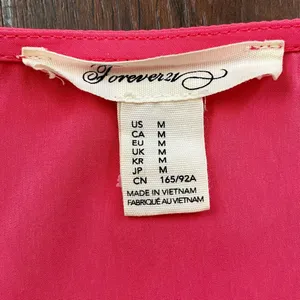 FOREVER 21 pink/coral top, size M thumbnail 7