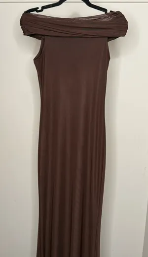 Peppermayo Chocolate One Shoulder Dress thumbnail 1