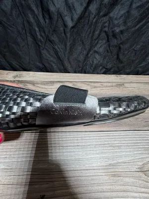 Calvin Klein Women's Woven Mary Jane Flats Gray Metallic Comfort Shoes Size 8M thumbnail 4