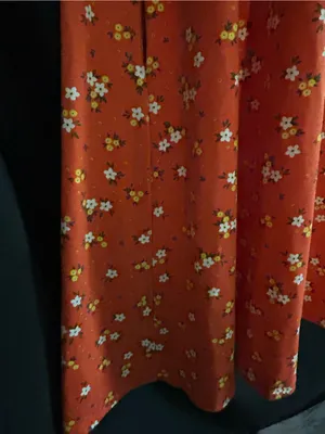 LuLaRoe Women’s Jessie Orange White Floral Dress XS thumbnail 6