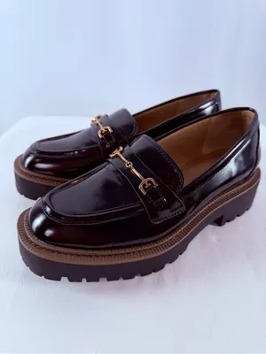 Sam‎ Edelman Laurs Platform Lug Sole Horsebit Loafer in Black Size 7.5 thumbnail 6