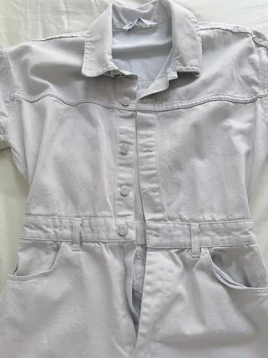 ZARA Denim Jumpsuit thumbnail 3
