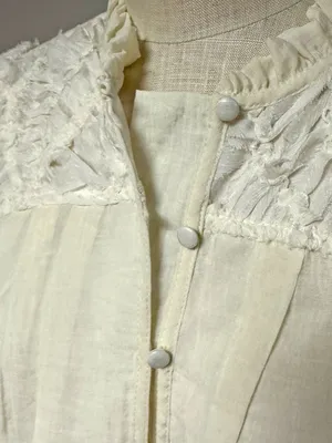 Listicle Textured Shaggy Fringed Puff Sleeve Blouse thumbnail 7