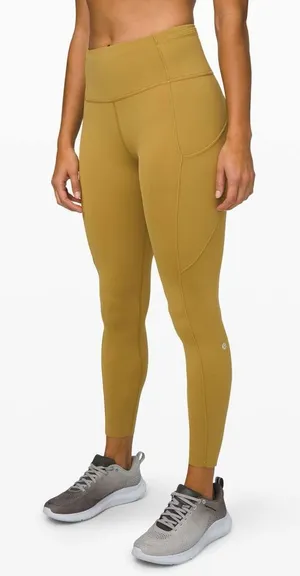 Lululemon Fast and Free Tight II 25” Nulux Grape‎ Leaf Leggings Women’s Size 8 thumbnail 1