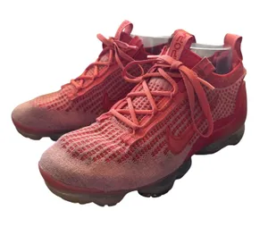 Nike Air VaporMax 2021 FK Women's Flyknit Running Shoes Coral Red Size 7 thumbnail 1