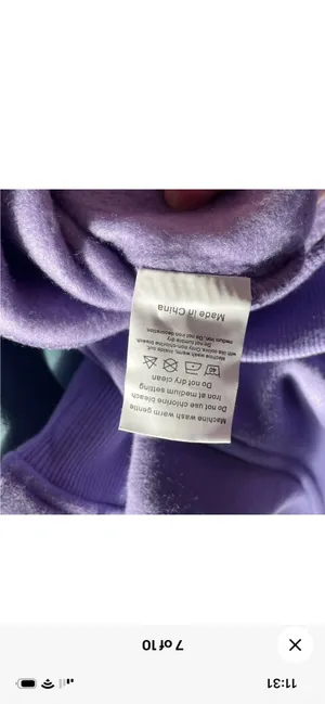 Moose Journeys Purple Fleece Pullover Hoodie Logo Kangaroo Pocket Size S thumbnail 9