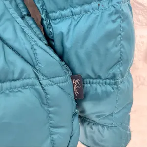 Woolrich Teal Blue ‘Abington’ Quilted Down Puffer Jacket, Size S thumbnail 3