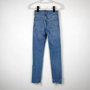Agolde Lyle Low Rise Slim in Hour Organic Cotton Blend Size 23 thumbnail 4