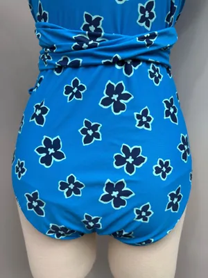 Aerie Blue Floral One Piece Swimsuit thumbnail 10