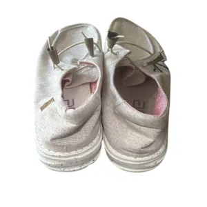 Hey Dude Wendy Chambray Slip On Shoes Sneakers White Nut NWT Womens Size 12 thumbnail 3