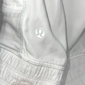 Lululemon Womens Twin Stripe Nimbus Full Zip Blissed Out Jacket White Gray Small thumbnail 5